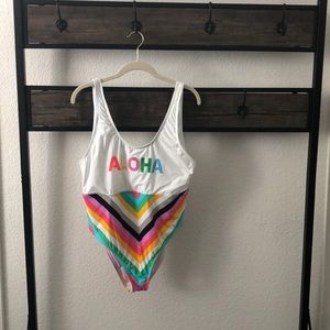 NWT Vicious Young Babes Aloha One Piece Swimsuit
